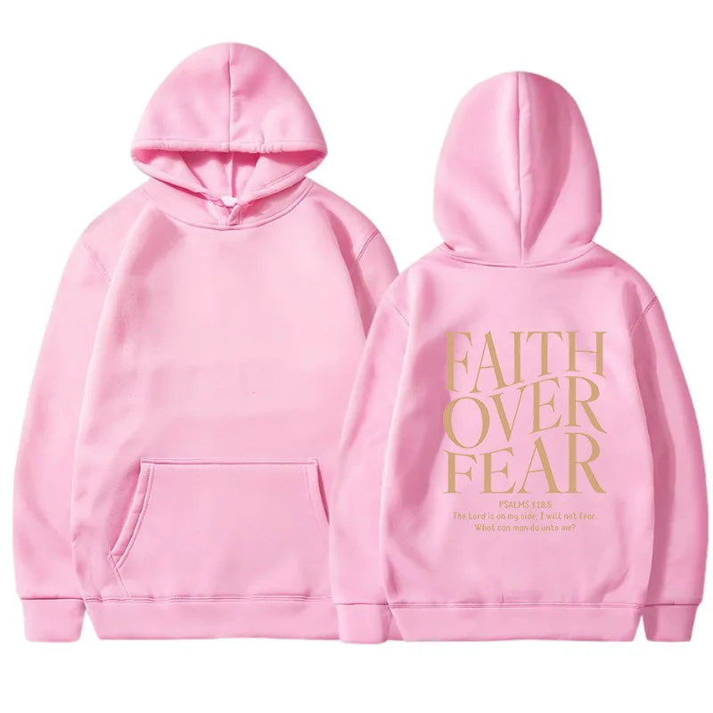 FAITH OVER FEAR women's hoodie