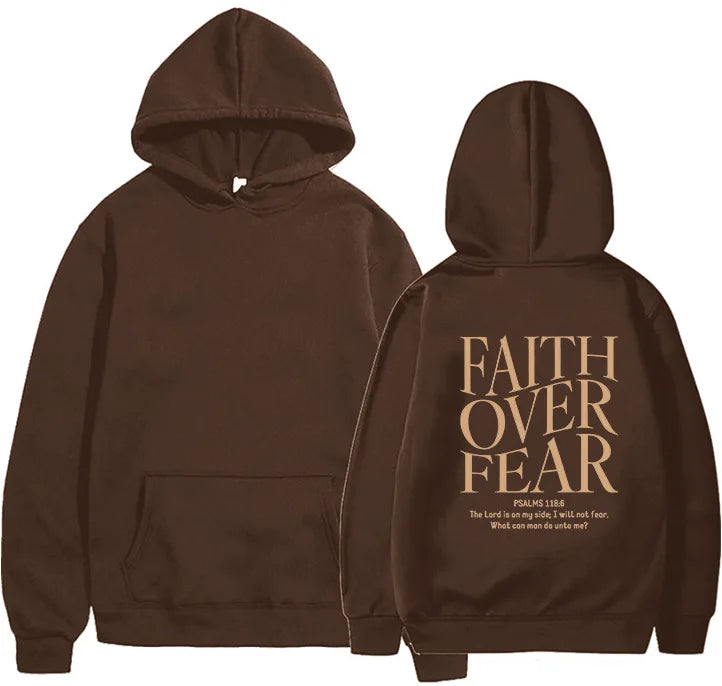 FAITH OVER FEAR women's hoodie