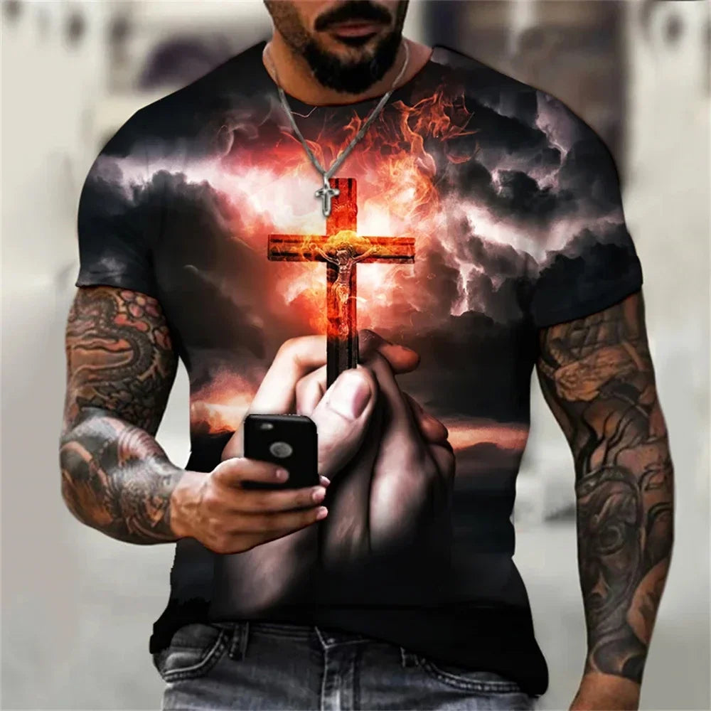Vintage Jesus Christ Cross t-shirt.