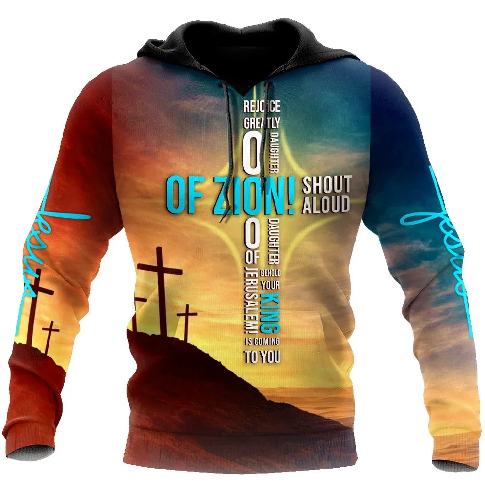 the Lion of Judah Men's 3D printed Hoodies