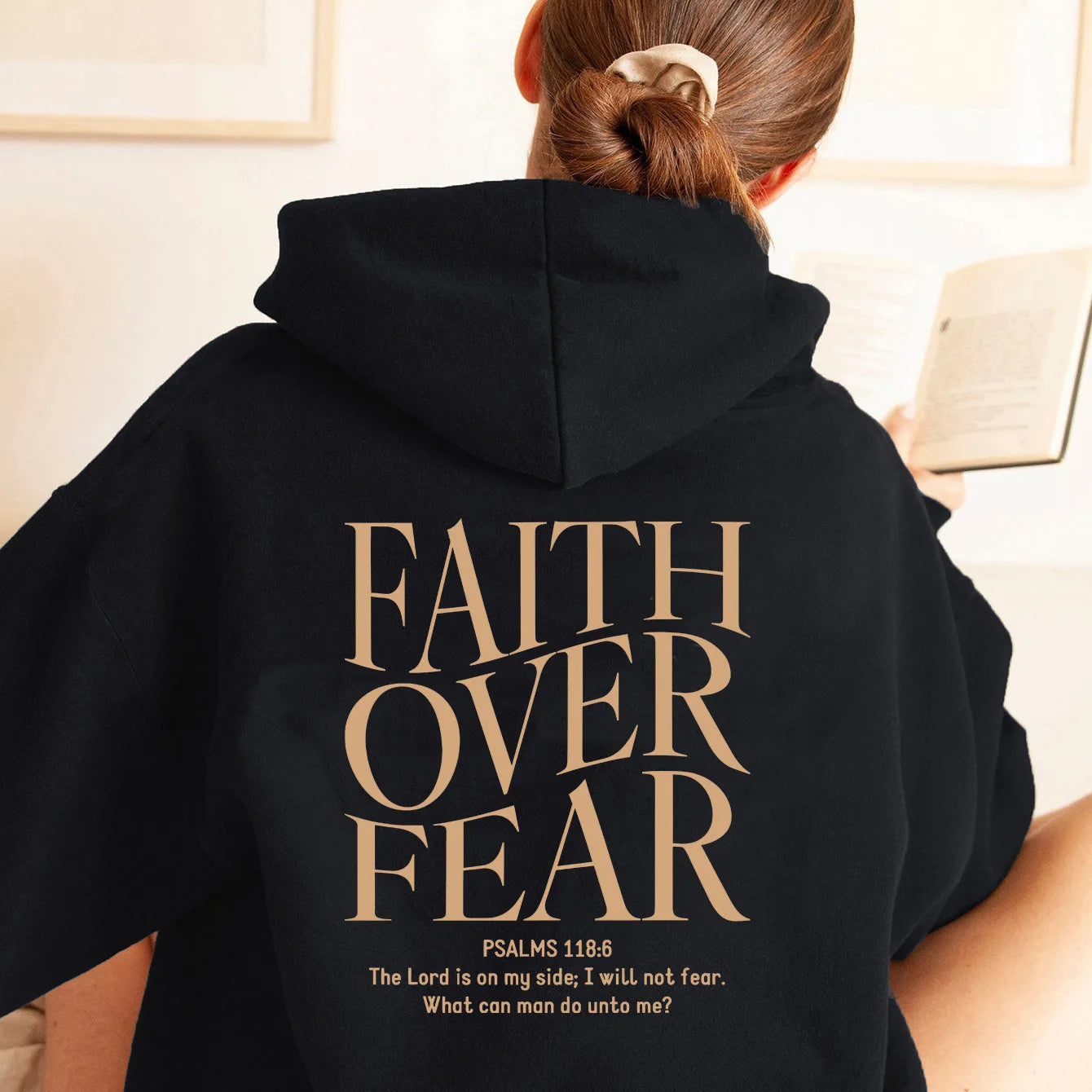 FAITH OVER FEAR women's hoodie