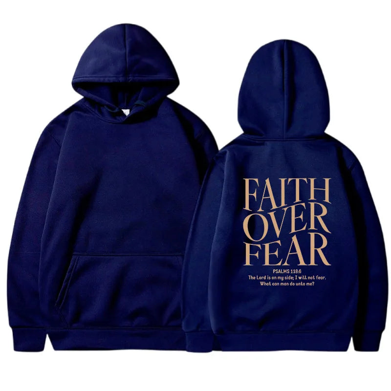 FAITH OVER FEAR women's hoodie