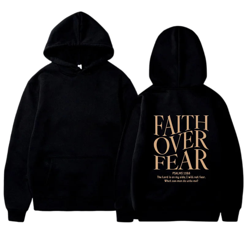 FAITH OVER FEAR women's hoodie