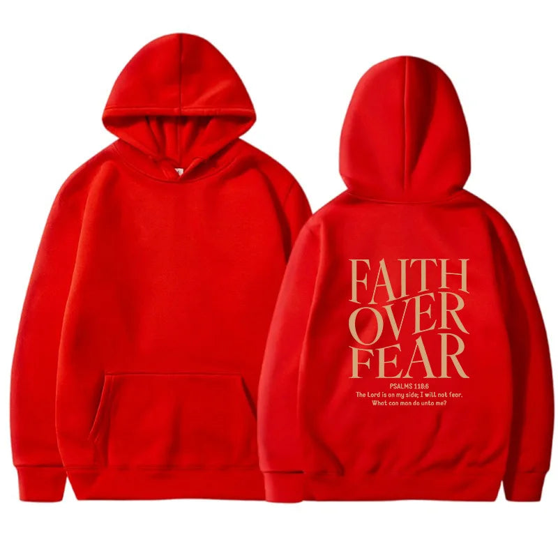 FAITH OVER FEAR women's hoodie