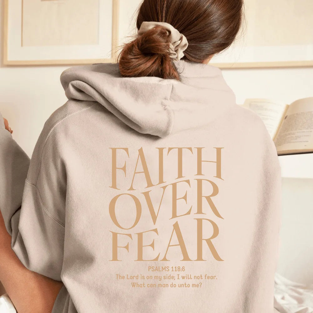 FAITH OVER FEAR women's hoodie