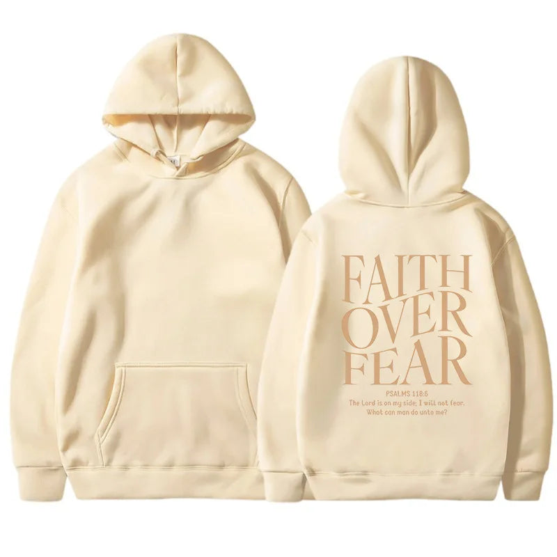 FAITH OVER FEAR women's hoodie
