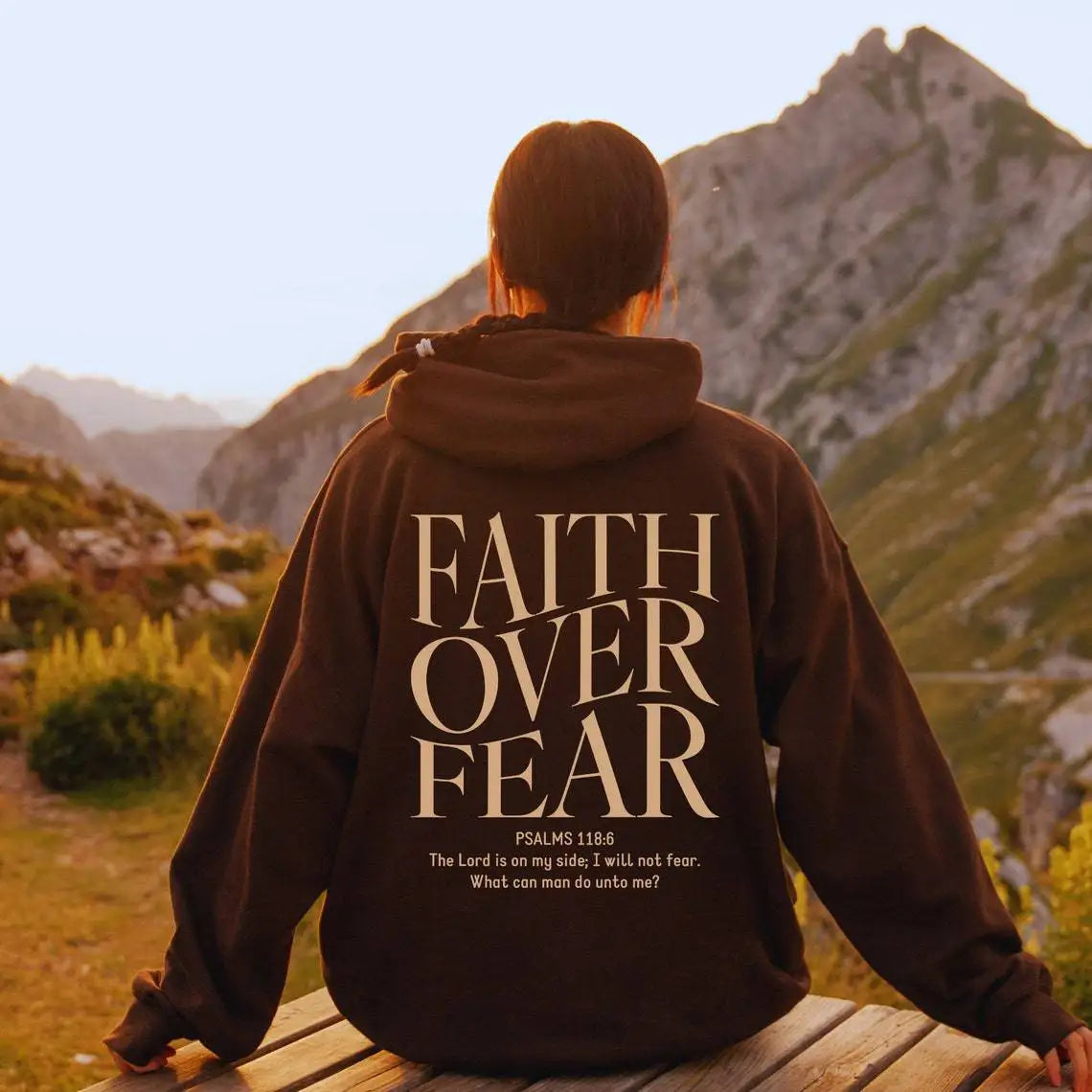 FAITH OVER FEAR women's hoodie