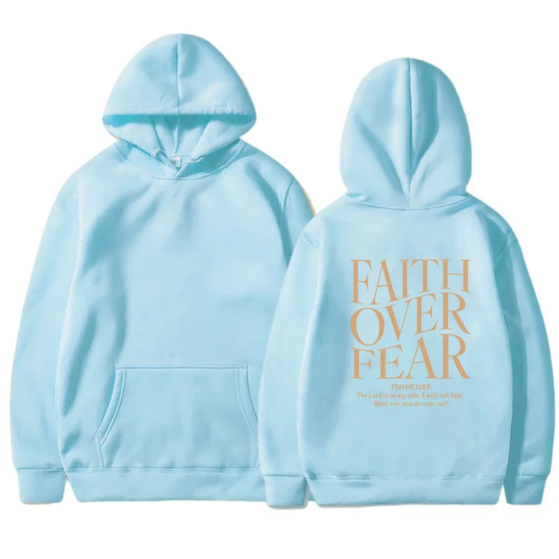 FAITH OVER FEAR women's hoodie