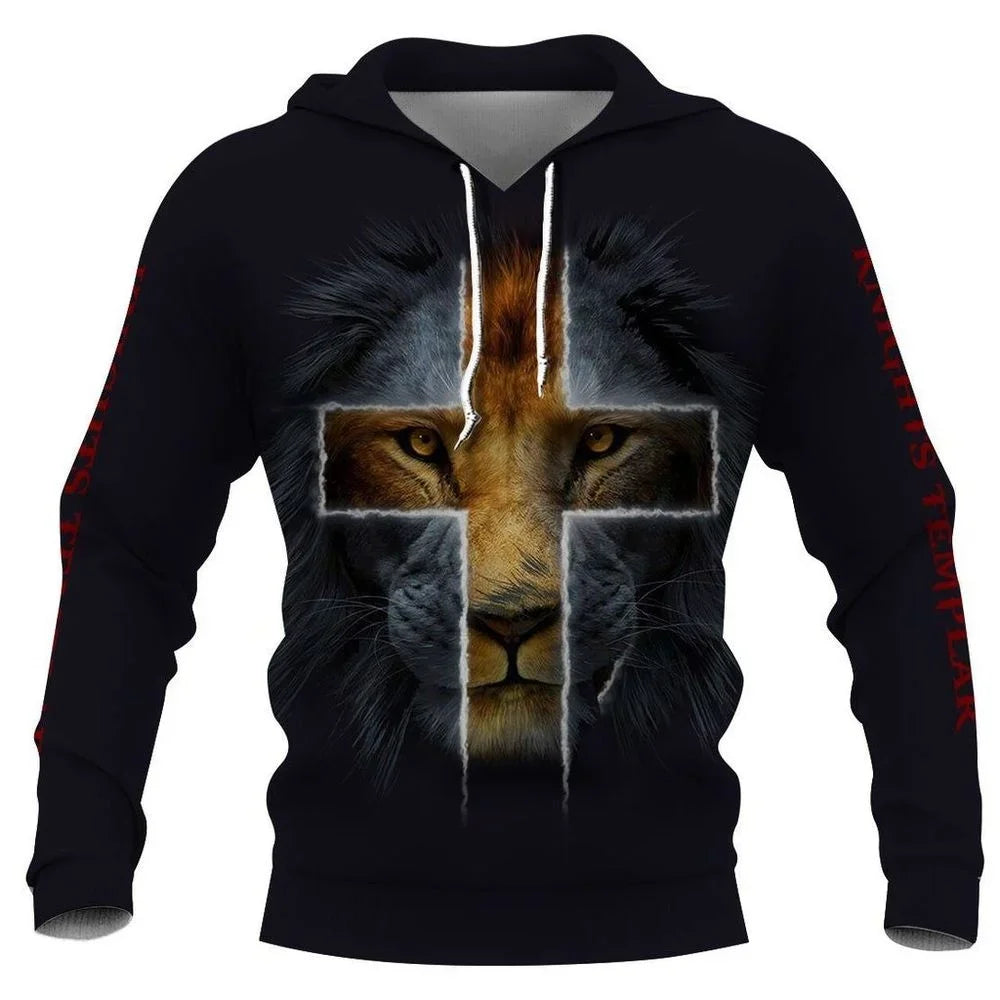the Lion of Judah Men's 3D printed Hoodies