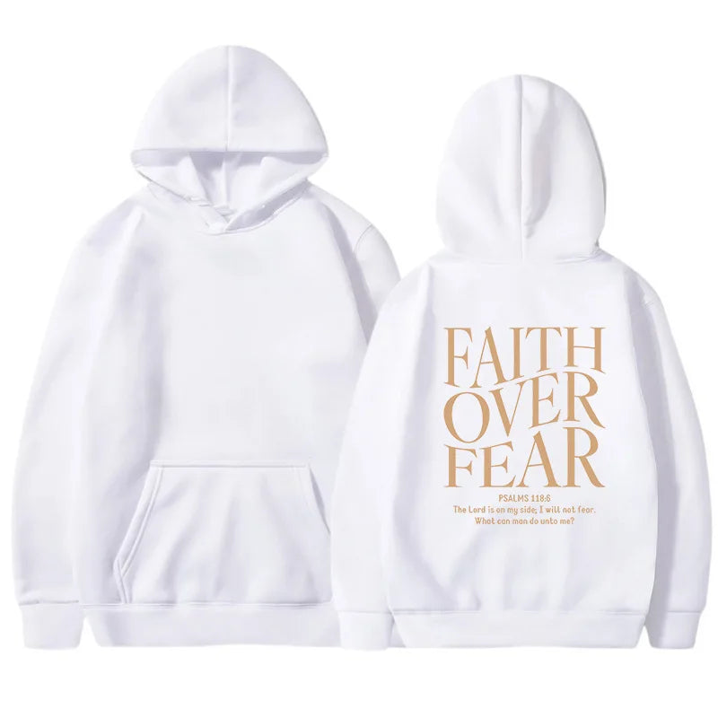 FAITH OVER FEAR women's hoodie