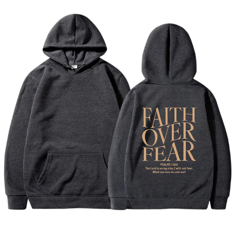 FAITH OVER FEAR women's hoodie