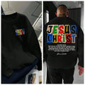 Jesus Christ Pattern Graphic Print Men Streetwear Hip Hop Hoodie