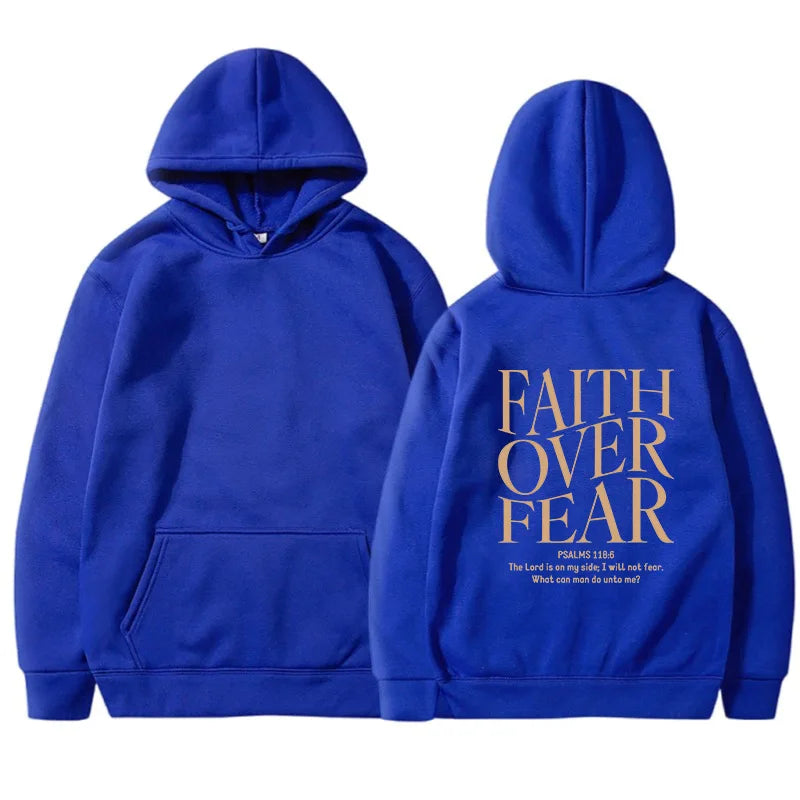 FAITH OVER FEAR women's hoodie