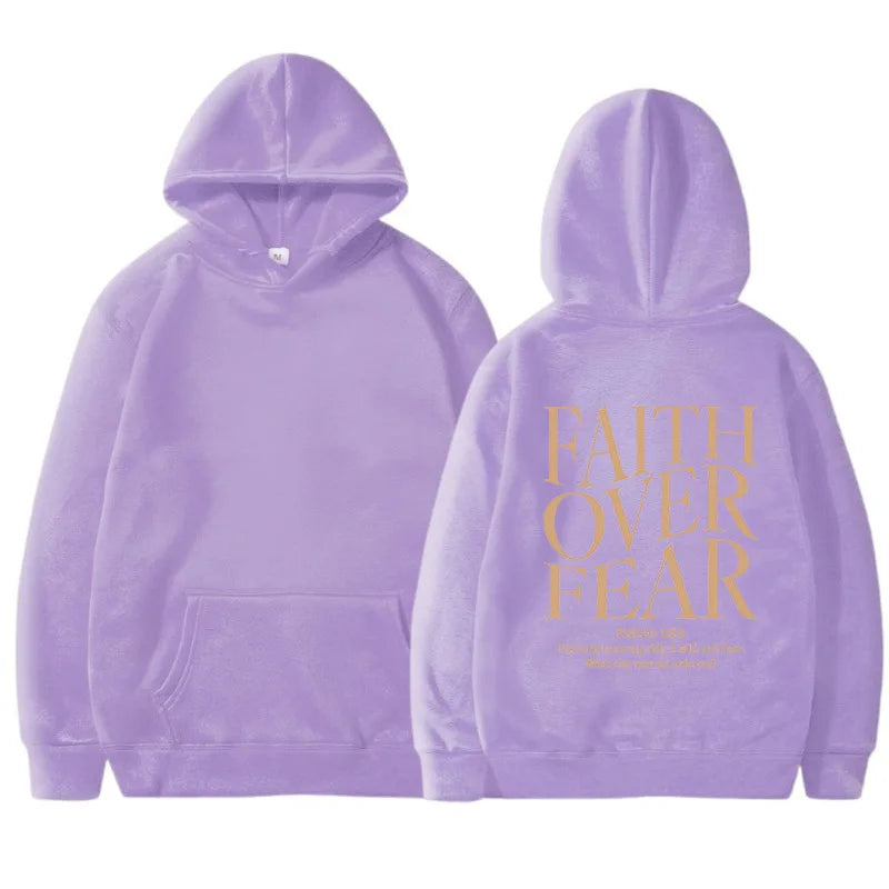 FAITH OVER FEAR women's hoodie